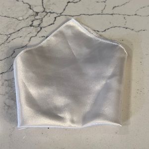 White satin pocket square